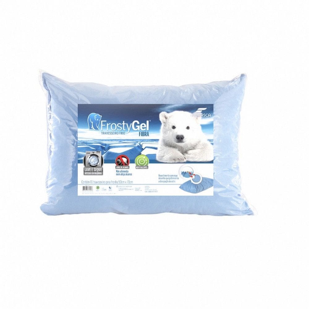Travesseiro Frio Frostygel Azul  Fibrasca