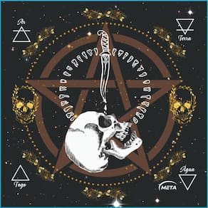 A Legítima Toalha Tarot Negro Jogos Cartas 70X70Cm Preto