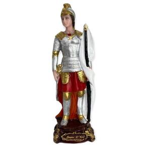 Escultura Joana Darck Vermelha 15Cm Em Resina