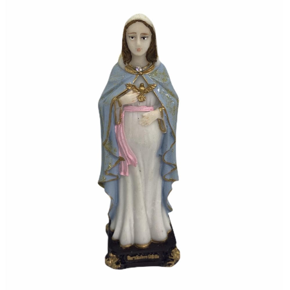 Imagem Nossa Senhora Grávida Em Resina 15 Cm