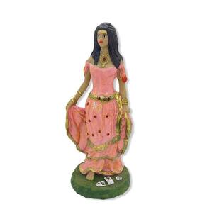 Escultura Cigana Rosa 23 Cm Em Resina