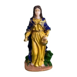 Escultura Santa Marta 7 Cm Em Resina - Protetora