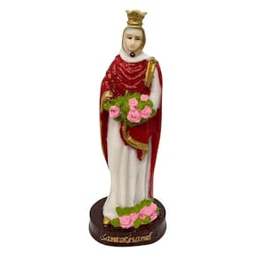 Escultura Santa Isabel 15 Cm Em Resina - Paz Nos Lares