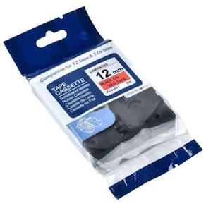 Fita Aplicável Brother Tz Tze 431 Vermelha Letra Preta 12Mm