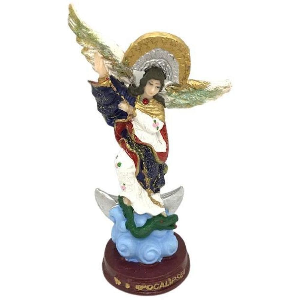 Escultura Nossa Senhora Do Apocalipse Em Resina 16 Cm