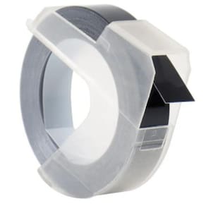 Fita Vinil Dymo Preta 6Mm Rotulador Manual Aplicador 3D31