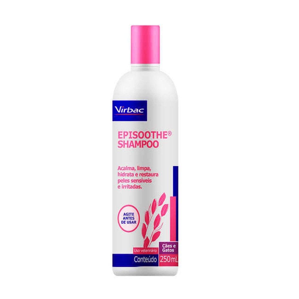 Shampoo Virbac Episoothe para Peles Sensíveis Cães e Gatos 250ml