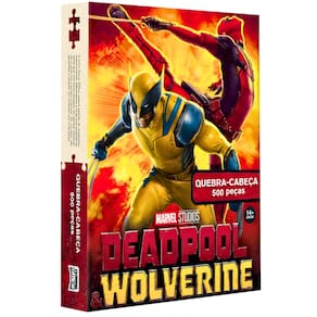 Puzzle Deadpool Wolverine 500 Peças Toyster Brinquedos