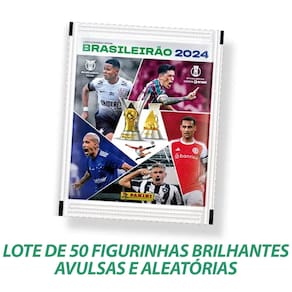 Lote De 50 Figurinhas Brilhantes Brasileirão 2024 - AVULSAS E ALEATÓRIAS