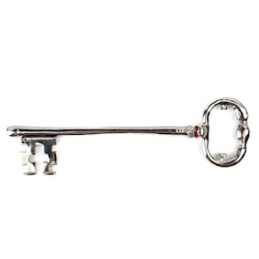 Chave Crânio Strass Skull Key 20 cm Metal - Escolha a Cor