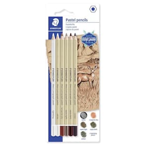 Conjunto De Lápis Staedtler Mars Lumograph Pastel 6 Peças