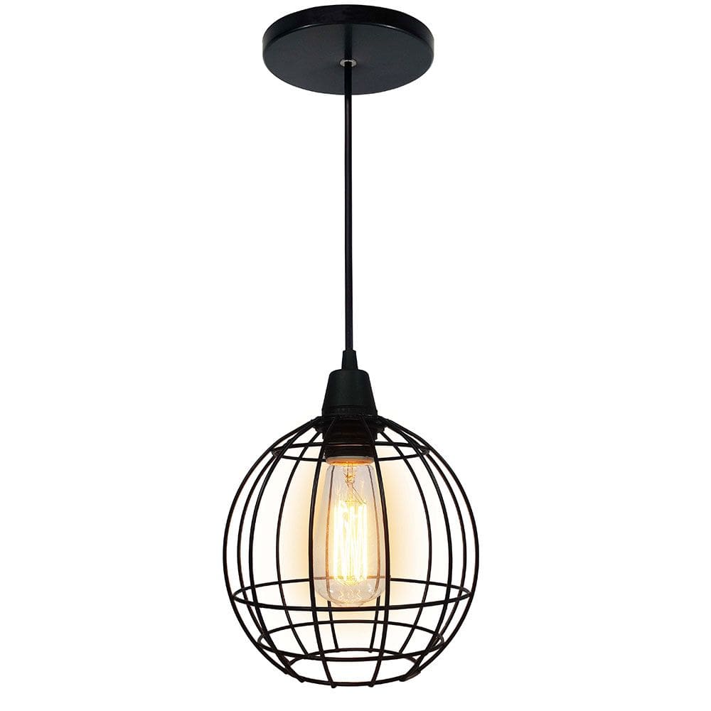 Pendente Curve em Aço Preto - 20cm - 370g