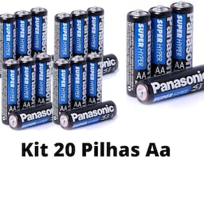 Pilhas Aa Panasonic Comum Kit C/20 Pilha Aa