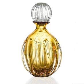 Garrafa Em Cristal Murano Âmbar - São Marcos 41Cm