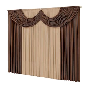 Cortina Paris 5,00 x 2,80 com Bando Sala Quarto Porta Balcão Malha Gel Varão Simples
