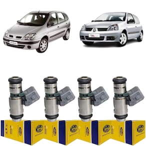 4 Bicos Injetores Renault Clio Scenic 1.6 2001 a 2013 IWP143