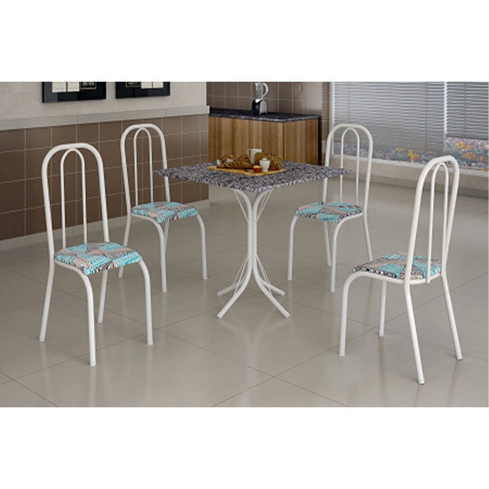 Conjunto Mesa 4 Cadeira Guarujá Uai