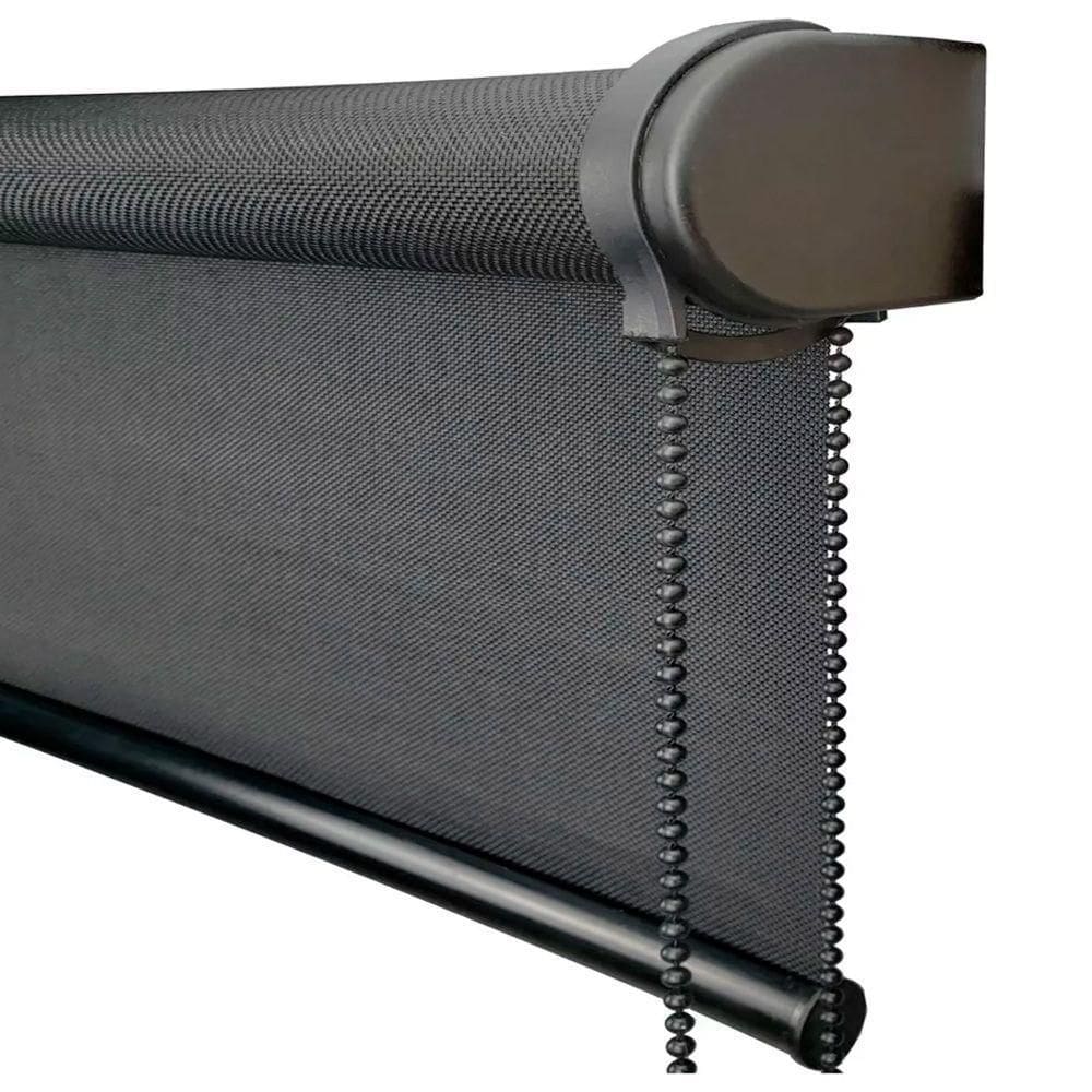 Persiana Rolo Screen 3% Preto - 1,10m X 1,90m