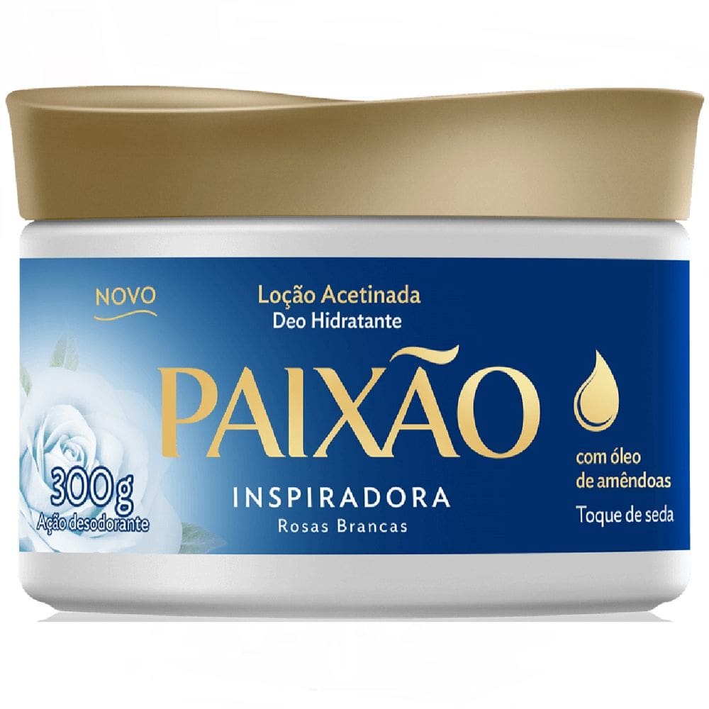 Loção Acetinada Paixão Inspiradora Rosas Brancas 300g