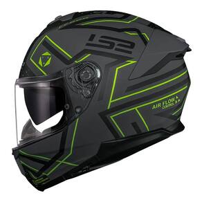 Capacete LS2 FF808 Stream II Maze Preto e Cinza