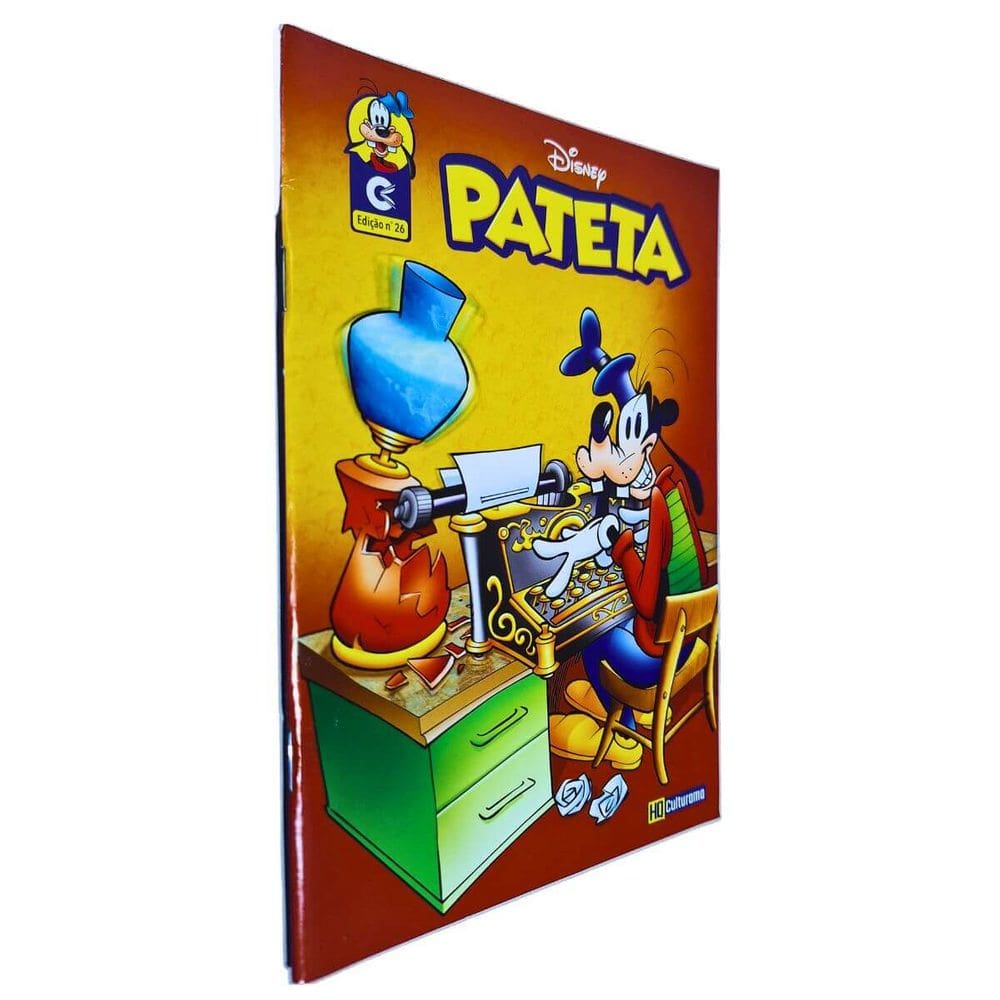 Quadrinhos HQ Gibi Graphic Novel Formatinho 13,50x19 cm Lombada com Grampos Pateta nº 26 Culturama