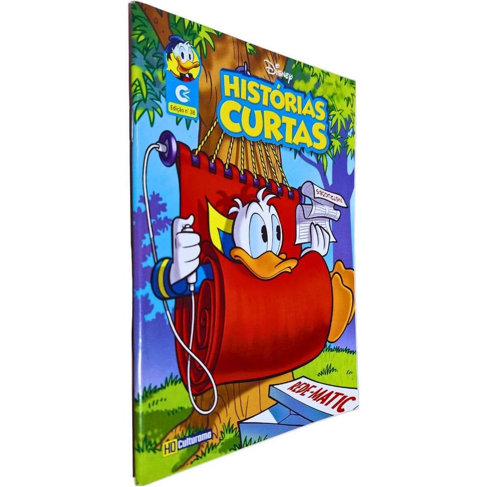 Quadrinhos HQ Gibi Graphic Novel Formatinho 13,50x19 cm Lombada com Grampos Histórias Curtas nº 38 Culturama