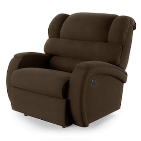 Poltrona do Papai Reclinável Napoli Controle Power Elétrico USB Velud Marrom FH1 - D`Rossi