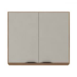 Armário Aéreo Cozinha Firenze 80cm 2 Portas Amêndola/Nude - Demóbile