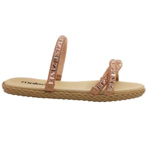 Tamanco Rasteira Feminino Casual Dia a Dia com Strass Conforto Moleca 5452.141