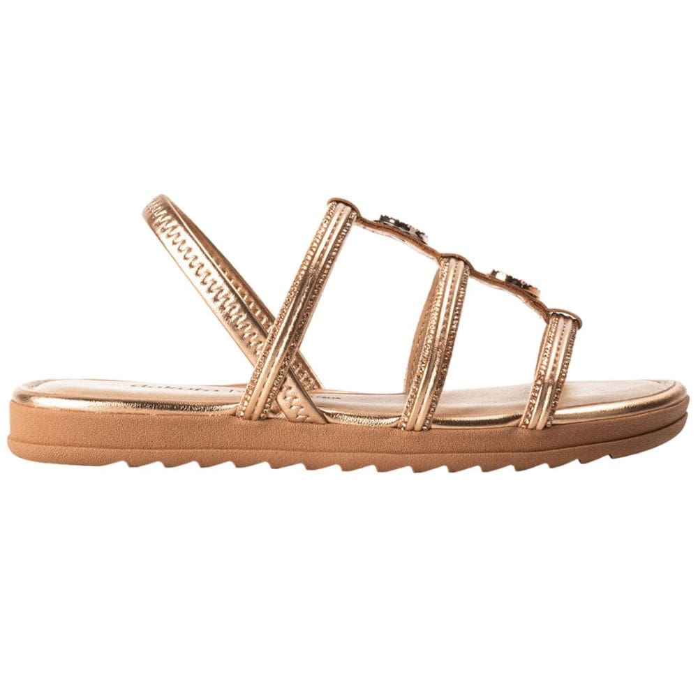 Sandália Feminina Flatform Casual Dia a Dia Calce Fácil com Strass Dakota Y7571