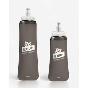 Kit Garrafas Dobráveis Soft Flash HUPI Cinza 350ml + 500ml