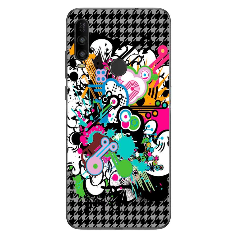 Capa Adesivo Skin022 Verso Para TCL L10 Lite 2021