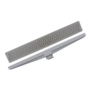 Ralo Linear Seco Plastilit Com Grelha Cinza 50cm
