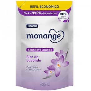Sabonete Líquido Monange Flor de Lavanda Refil 400ml