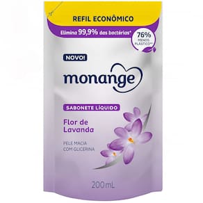 Sabonete Líquido Monange Flor de Lavanda Refil 200ml