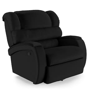 Poltrona do Papai Reclinável Napoli Glider Giratória PU Preto FH1 - D`Rossi