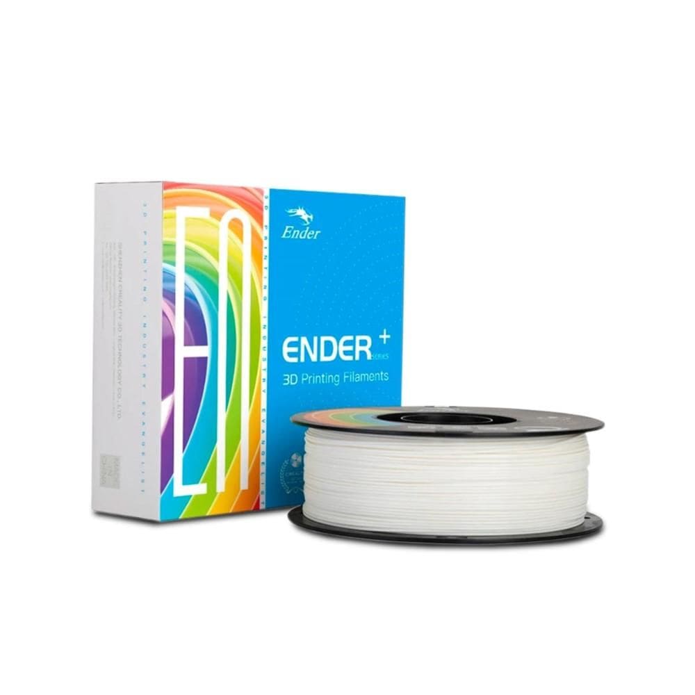 Filamento Ender-PLA+ Creality p/ Impressora 3D Branco 1.0Kg 1.75mm
