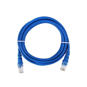 Cabo de Rede UTP (Patch Cord) RJ45 Cat 5e - 2.5 metros - Azul - Seclan CY-5128-CAT5E-2.5M-BL
