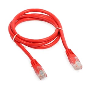 Cabo de Rede UTP (Patch Cord) RJ45 Cat 5e - 1.5 metros - Vermelho - Seclan CY-5128-CAT5E-1.5M-RD
