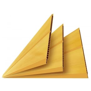 Kit 5 Caixas com 30 M² Forro de Pvc Polifort 8mm X 20cm X 3m m² Cerejeira