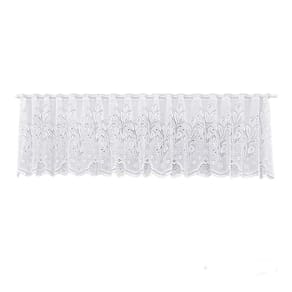 Cortina Renda Cascata Bando Reta Veneza Cozinha 0,60X3,00