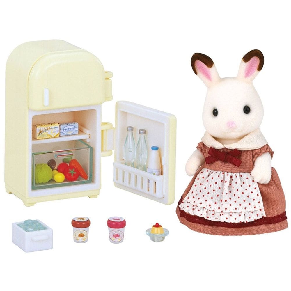 Sylvanian Families Mãe Coelho Chocolate Geladeira Epoch Mag
