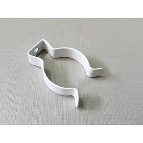 Kit 50 Abraçadeira De Aço Branca Lampada Tubular T8/T10 Redy