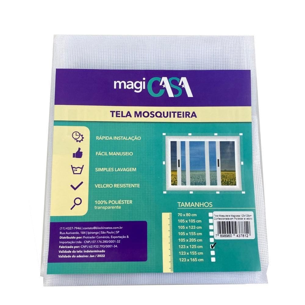 Tela Mosquiteira Magicasa 105X155Cm