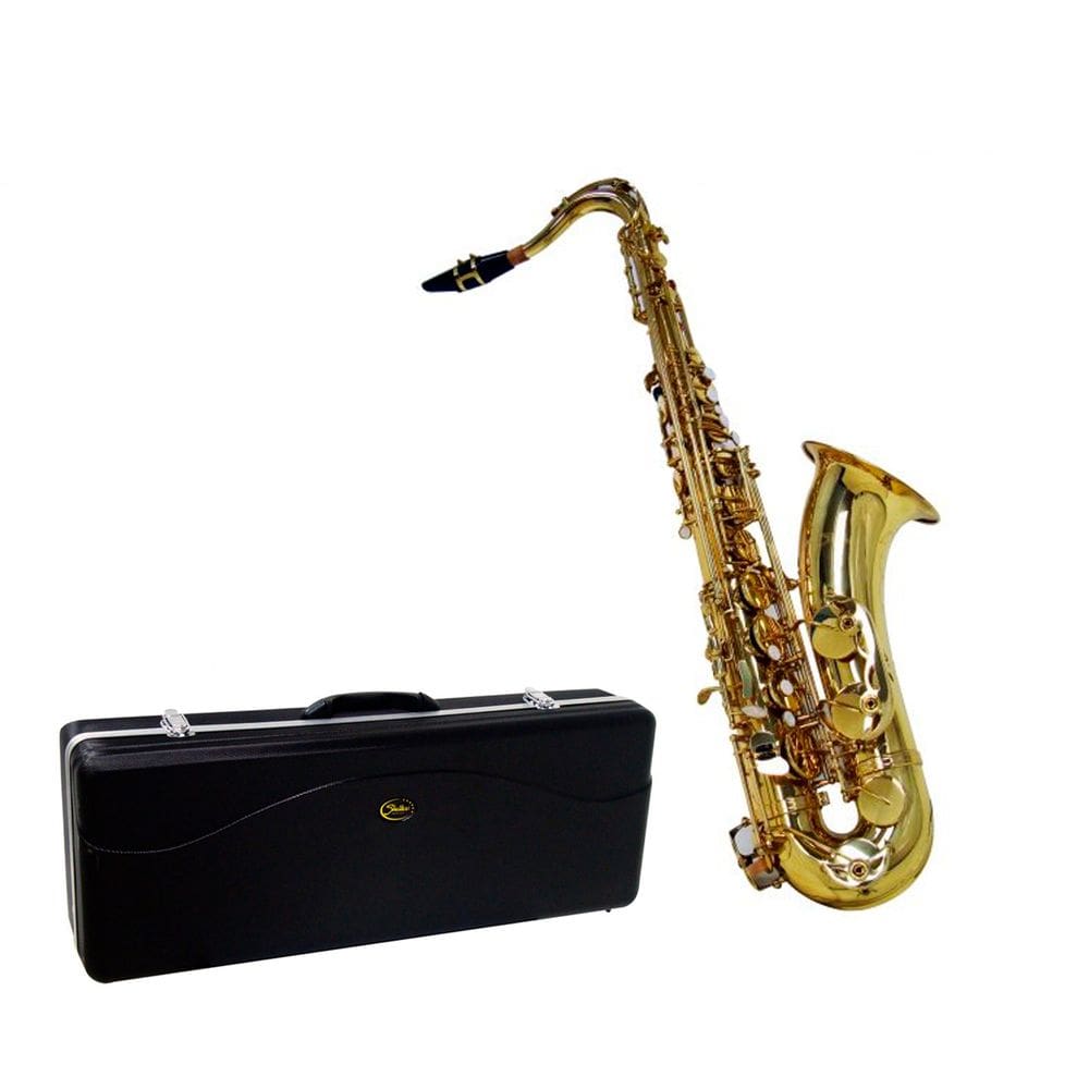 Saxofone Tenor Shelter Laqueado Dourado com Boquilha e Bag