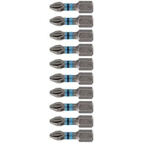 Bits de Torção Phillips 1/4 POL 25 mm PH2 com 10 Peças GROSS