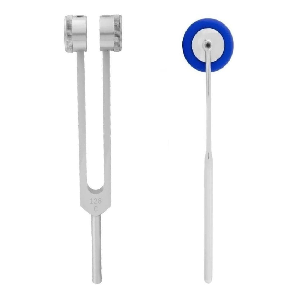 Kit Fisio Martelo Babinski Neuro De Reflexo + Diapasão