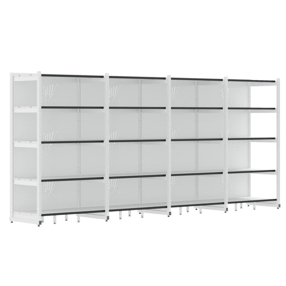 Rack Gôndola Parede 1 Inicial 3 Continuações 2,00m 5 Níveis 4560kg Fit Amapá