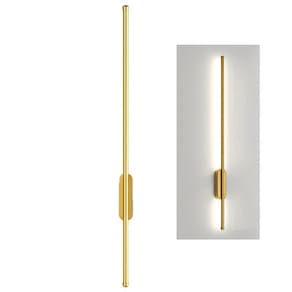 Luminaria Arandela LED 3 em 1 Perfil Slim Luz Indireta Parede Quarto Sala Recepçao Iluminaçao Ambiente Decoraçao Minimalista Residencial Comercial