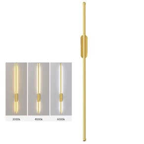 Luminaria Arandela LED 3 em 1 Perfil Slim Luz Indireta Sala Quarto Recepçao Parede Decoraçao Minimalista Iluminaçao Ambiente Comercial Residencial